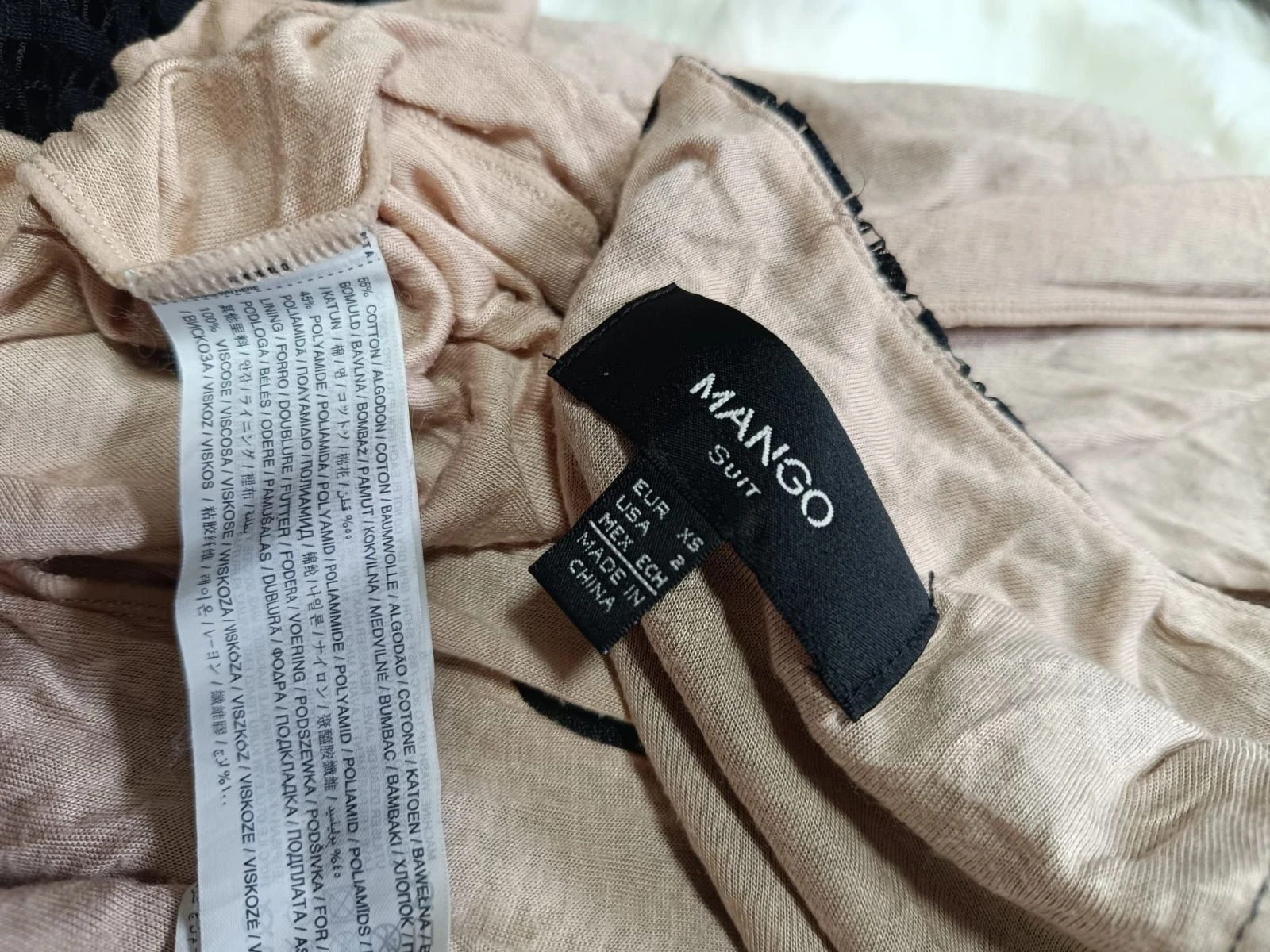 vestido Mango suit de renda preto - robe em dentelle noire – photo 15